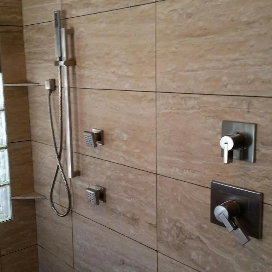 Shower fixture installation for Water Heater Replacement in El Reno